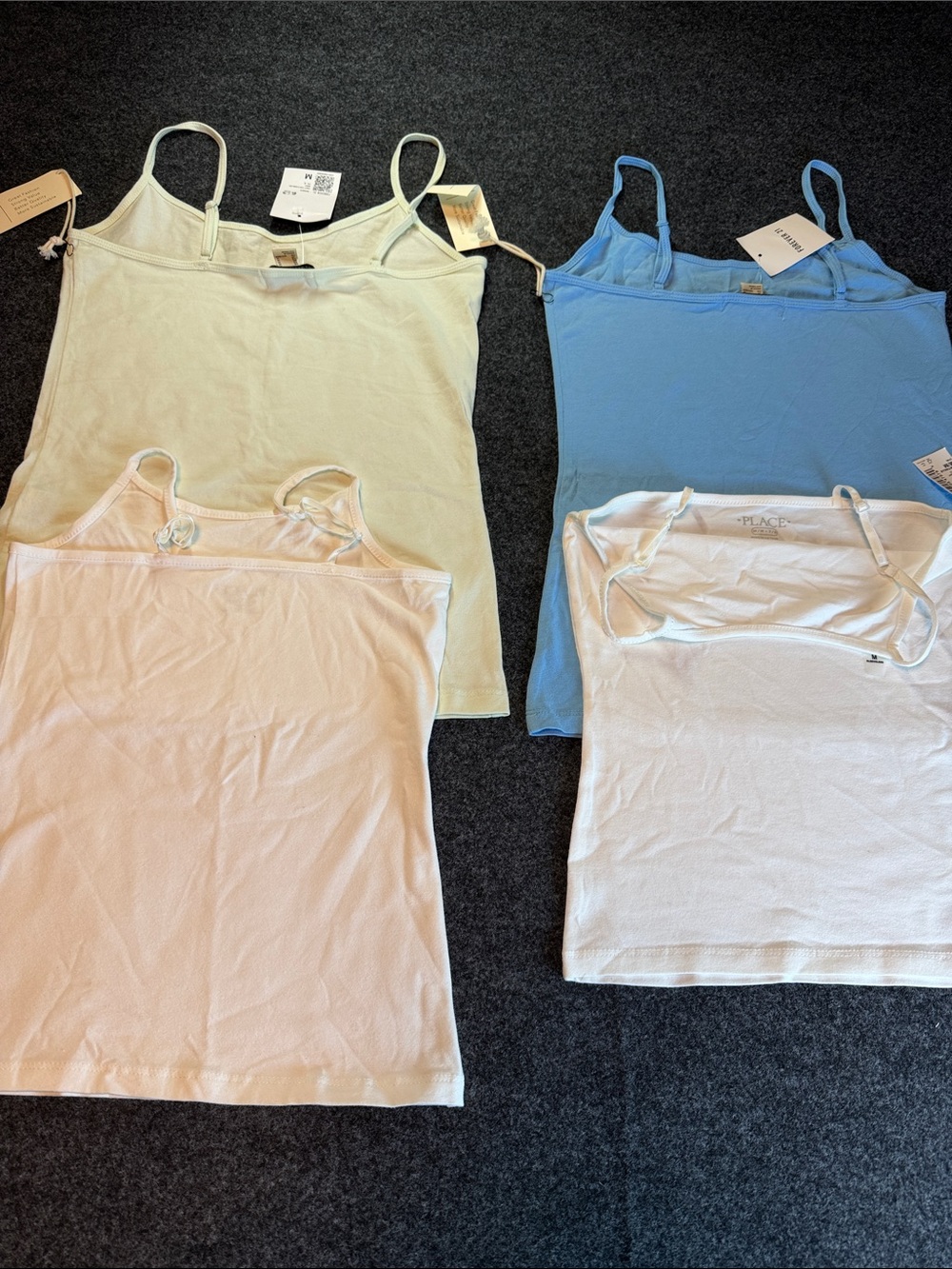 M/7/8 Girls Tank Tops Assorted Colors/Brands 3 With Tag One WithNot